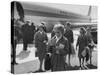Pan Am Stewardesses in Frankfurt after Emergency Landing-null-Stretched Canvas