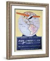 Pan American Airways 1934-null-Framed Giclee Print