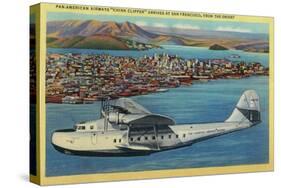 Pan American Airways "China Clipper" from Orient - San Francisco, CA-Lantern Press-Stretched Canvas