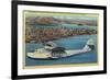 Pan American Airways "China Clipper" from Orient - San Francisco, CA-Lantern Press-Framed Art Print