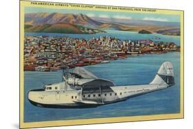 Pan American Airways "China Clipper" from Orient - San Francisco, CA-Lantern Press-Mounted Art Print