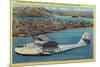 Pan American Airways "China Clipper" from Orient - San Francisco, CA-Lantern Press-Mounted Premium Giclee Print