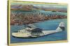 Pan American Airways "China Clipper" from Orient - San Francisco, CA-Lantern Press-Stretched Canvas