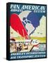 Pan American Airways System Poster, 1929-null-Framed Stretched Canvas