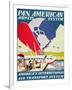 Pan American Airways System Poster, 1929-null-Framed Premium Giclee Print