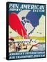 Pan American Airways System Poster, 1929-null-Framed Stretched Canvas