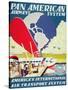 Pan American Airways System Poster, 1929-null-Stretched Canvas