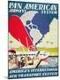 Pan American Airways System Poster, 1929-null-Mounted Giclee Print