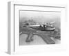 Pan American China Clipper and San Francisco Skyline Photograph No.1 - San Francisco, CA-Lantern Press-Framed Art Print