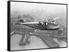 Pan American China Clipper and San Francisco Skyline Photograph No.1 - San Francisco, CA-Lantern Press-Framed Stretched Canvas