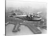 Pan American China Clipper and San Francisco Skyline Photograph No.1 - San Francisco, CA-Lantern Press-Stretched Canvas