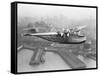 Pan American China Clipper and San Francisco Skyline Photograph No.1 - San Francisco, CA-Lantern Press-Framed Stretched Canvas