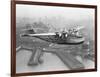 Pan American China Clipper and San Francisco Skyline Photograph No.1 - San Francisco, CA-Lantern Press-Framed Art Print