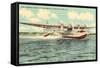 Pan-American Clipper Taking Off, Florida-null-Framed Stretched Canvas