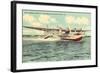 Pan-American Clipper Taking Off, Florida-null-Framed Art Print