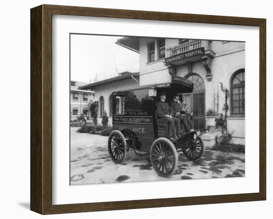 Pan-American Exposition Ambulance-C^d^ Arnold-Framed Photo