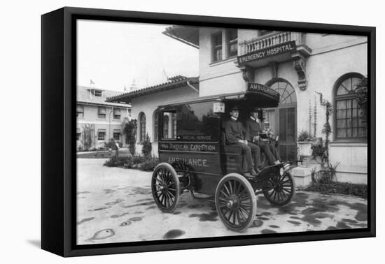 Pan-American Exposition Ambulance-C.d. Arnold-Framed Stretched Canvas