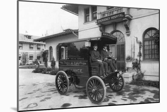 Pan-American Exposition Ambulance-C.d. Arnold-Mounted Premium Giclee Print