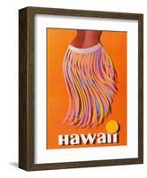 Pan American: Hawaii - Hula Skirt-null-Framed Giclee Print