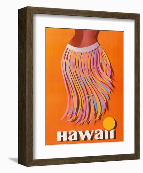 Pan American: Hawaii - Hula Skirt-null-Framed Giclee Print