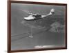 Pan American Philippine Martin Clipper over San Francisco Photograph - San Francisco, CA-Lantern Press-Framed Art Print