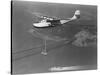 Pan American Philippine Martin Clipper over San Francisco Photograph - San Francisco, CA-Lantern Press-Stretched Canvas