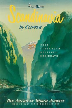 Pan American Scandinavia By Clipper C1951 Pan American Scandinavia By Clipper C1951