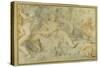 Pan and a Companion Surprise Three Nymphs Bathing-Pietro da Pietri-Stretched Canvas