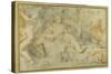 Pan and a Companion Surprise Three Nymphs Bathing-Pietro da Pietri-Stretched Canvas