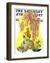 "Pan and His Pipes," Saturday Evening Post Cover, June 2, 1928-Joseph Christian Leyendecker-Framed Giclee Print