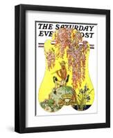 "Pan and His Pipes," Saturday Evening Post Cover, June 2, 1928-Joseph Christian Leyendecker-Framed Giclee Print