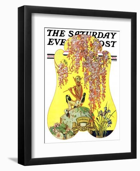 "Pan and His Pipes," Saturday Evening Post Cover, June 2, 1928-Joseph Christian Leyendecker-Framed Giclee Print