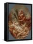 Pan And Nymph Syrinx-Francois Boucher-Framed Stretched Canvas