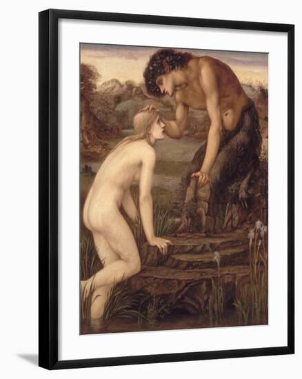 Pan and Psyche, 1870s-Edward Burne-Jones-Framed Giclee Print