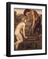 Pan and Psyche, 1870s-Edward Burne-Jones-Framed Giclee Print