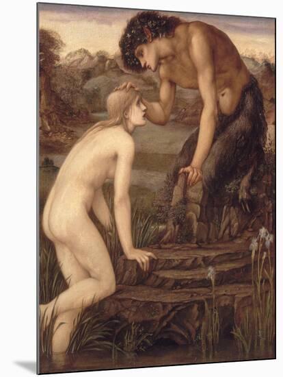 Pan and Psyche, 1870s-Edward Burne-Jones-Mounted Giclee Print