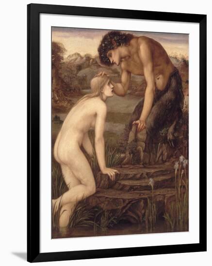 Pan and Psyche, 1870s-Edward Burne-Jones-Framed Giclee Print