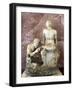 Pan and Satyr, Pan Removing a Splinter from a Satyr's Foot-null-Framed Photographic Print