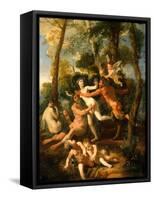 Pan and Syrinx, 1637-Nicolas Poussin-Framed Stretched Canvas