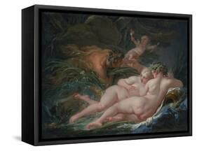 Pan and Syrinx, 1759-François Boucher-Framed Stretched Canvas