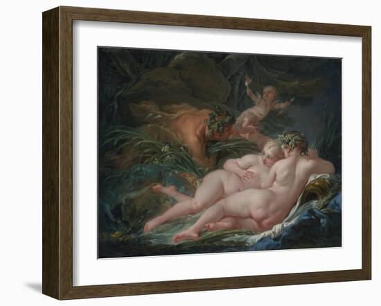 Pan and Syrinx, 1759-François Boucher-Framed Giclee Print