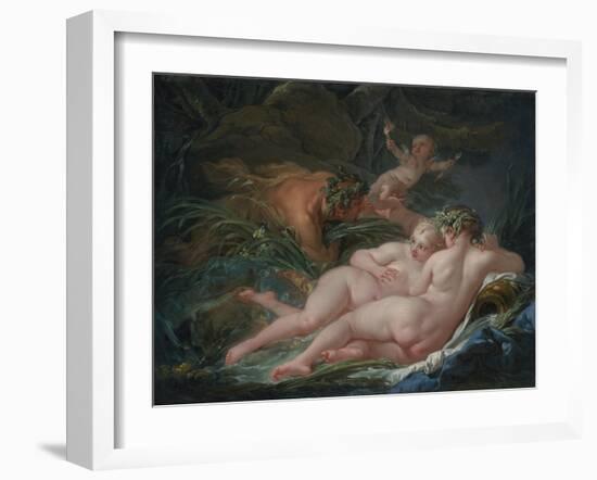 Pan and Syrinx, 1759-François Boucher-Framed Giclee Print