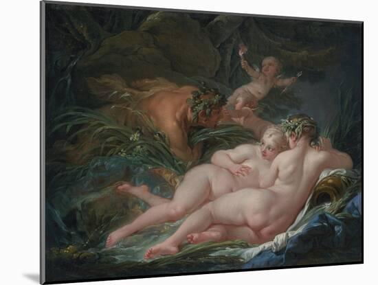 Pan and Syrinx, 1759-François Boucher-Mounted Giclee Print