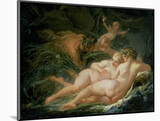 Pan and Syrinx, 1759-Francois Boucher-Mounted Giclee Print