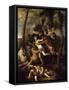 Pan and Syrinx-Nicolas Poussin-Framed Stretched Canvas