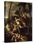 Pan and Syrinx-Nicolas Poussin-Stretched Canvas