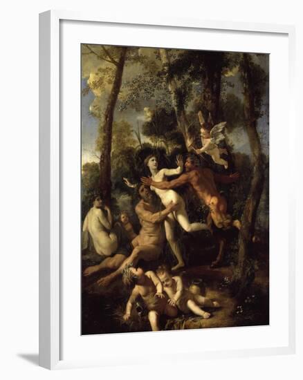 Pan and Syrinx-Nicolas Poussin-Framed Giclee Print