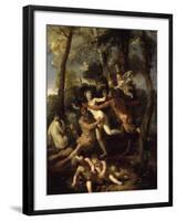 Pan and Syrinx-Nicolas Poussin-Framed Giclee Print