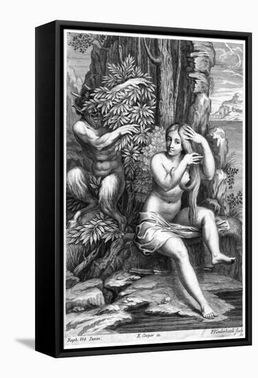 Pan and Syrinx-P Vanderbank-Framed Stretched Canvas