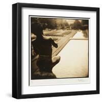 Pan and the pool, Lake Como, Italy-Theo Westenberger-Framed Art Print